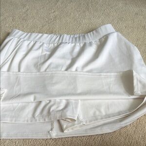 White Athletic Skort